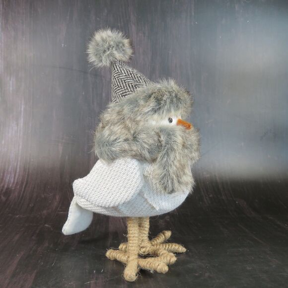 Target SPRITZ Wondershop Feathery Friends Winter Fabric Bird 2015 RARE Fur Scarf - Picture 10 of 10